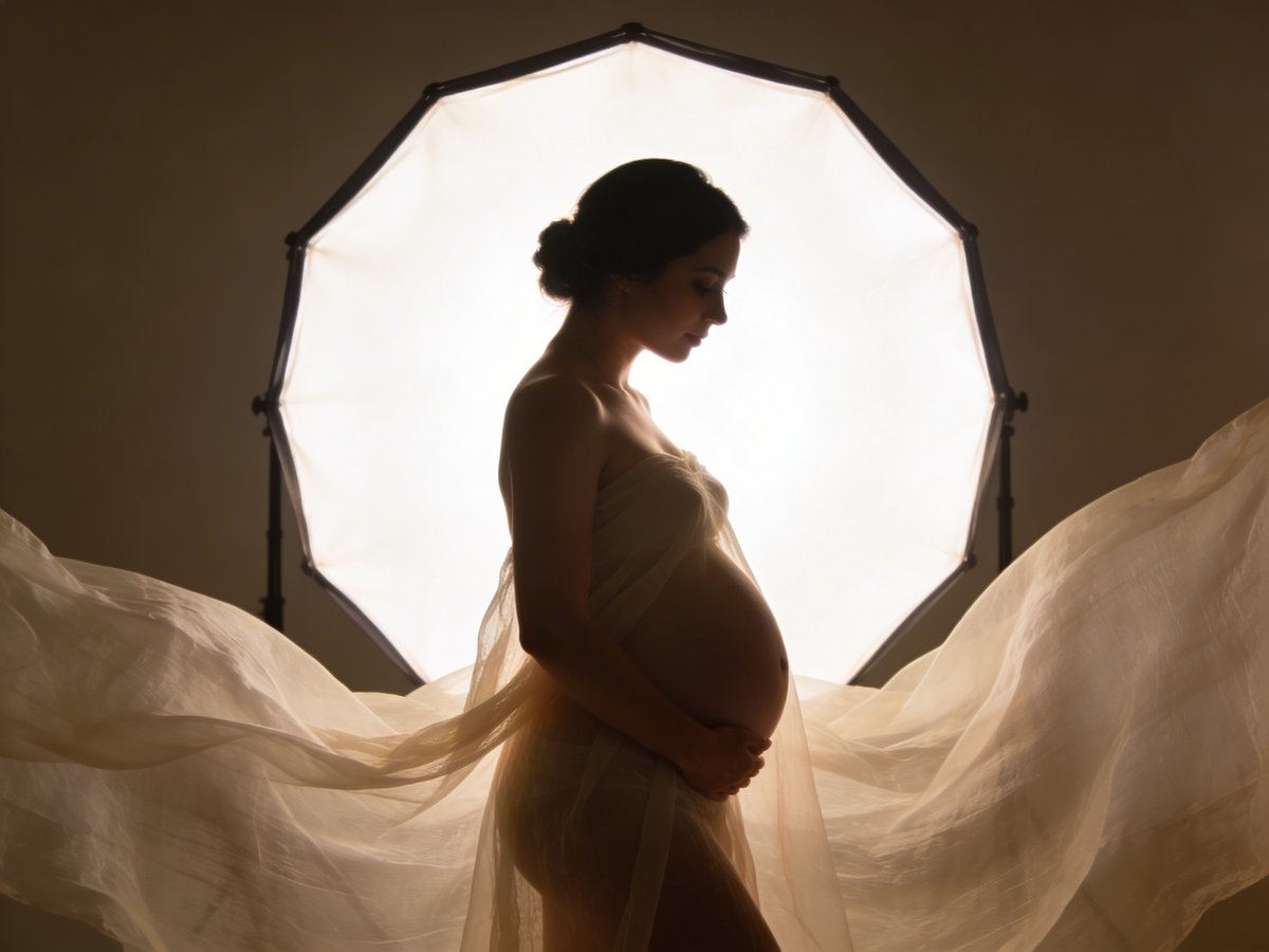 Selezione di abiti fluidi e outfit adatti per servizio fotografico maternità